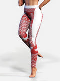 Xmas Dino Leggings-High waisted leggings-bootysculpted
