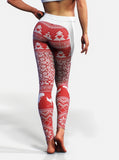Xmas Dino Leggings-High waisted leggings-bootysculpted
