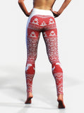 Xmas Dino Leggings-High waisted leggings-bootysculpted