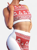 Xmas Dino Sports Bra-Sports bra-bootysculpted