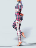 Xmas Plaid Zentai-unitard-bootysculpted