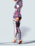 Xmas Plaid Zentai-unitard-bootysculpted