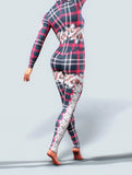 Xmas Plaid Zentai-unitard-bootysculpted