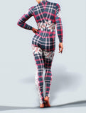 Xmas Plaid Zentai-unitard-bootysculpted