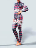 Xmas Plaid Zentai-unitard-bootysculpted