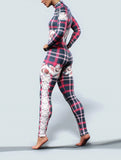 Xmas Plaid Zentai-unitard-bootysculpted