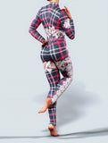 Xmas Plaid Zentai-unitard-bootysculpted