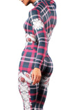 Xmas Plaid Zentai