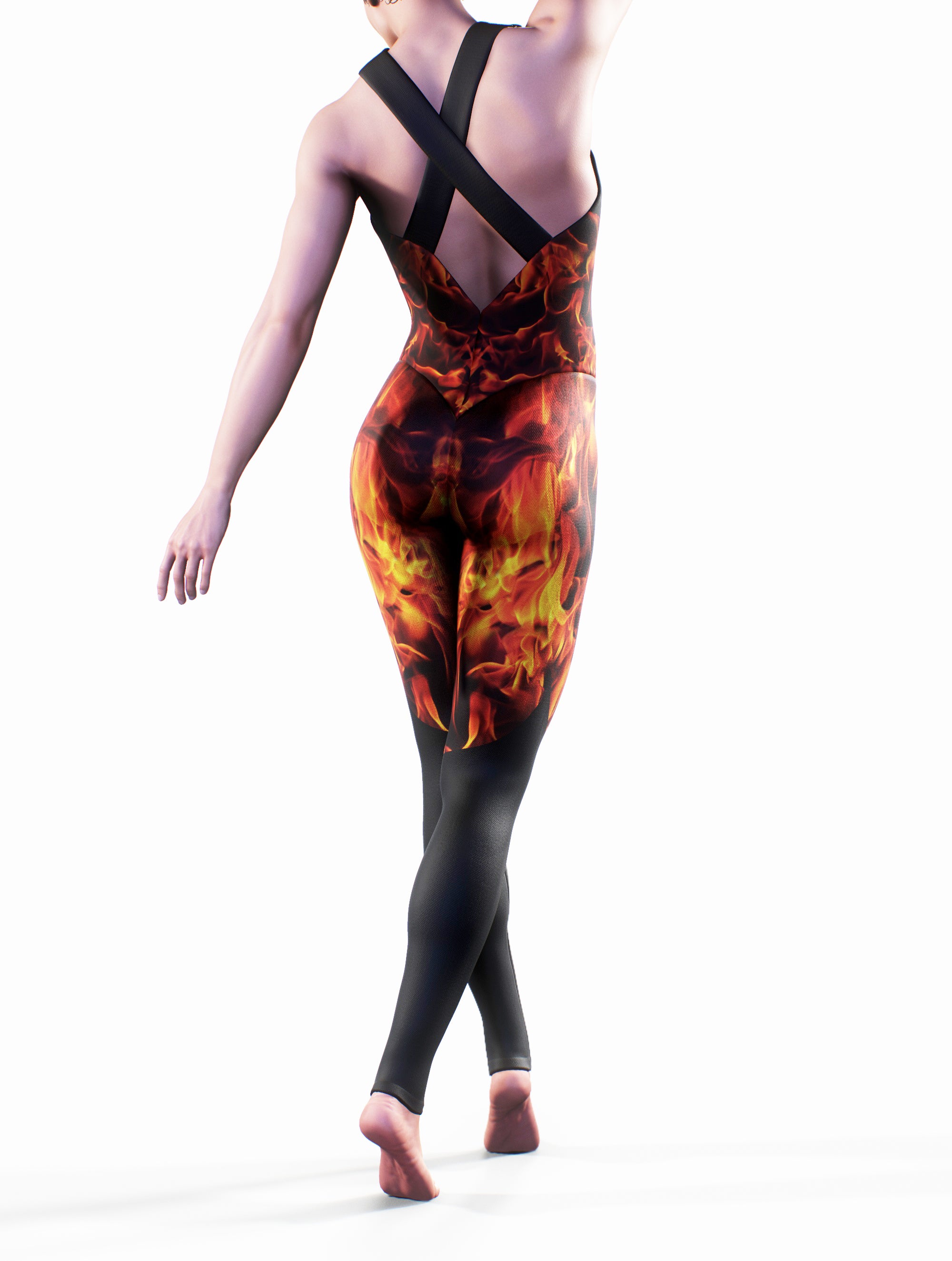 Fire Girl Unitard