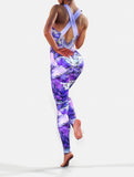 Purple Peony Catsuit