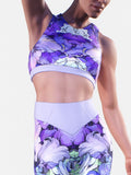 Purple Peony Sketch Bra