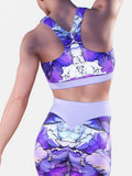 Purple Peony Sketch Bra