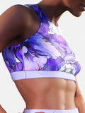 Purple Peony Sketch Bra