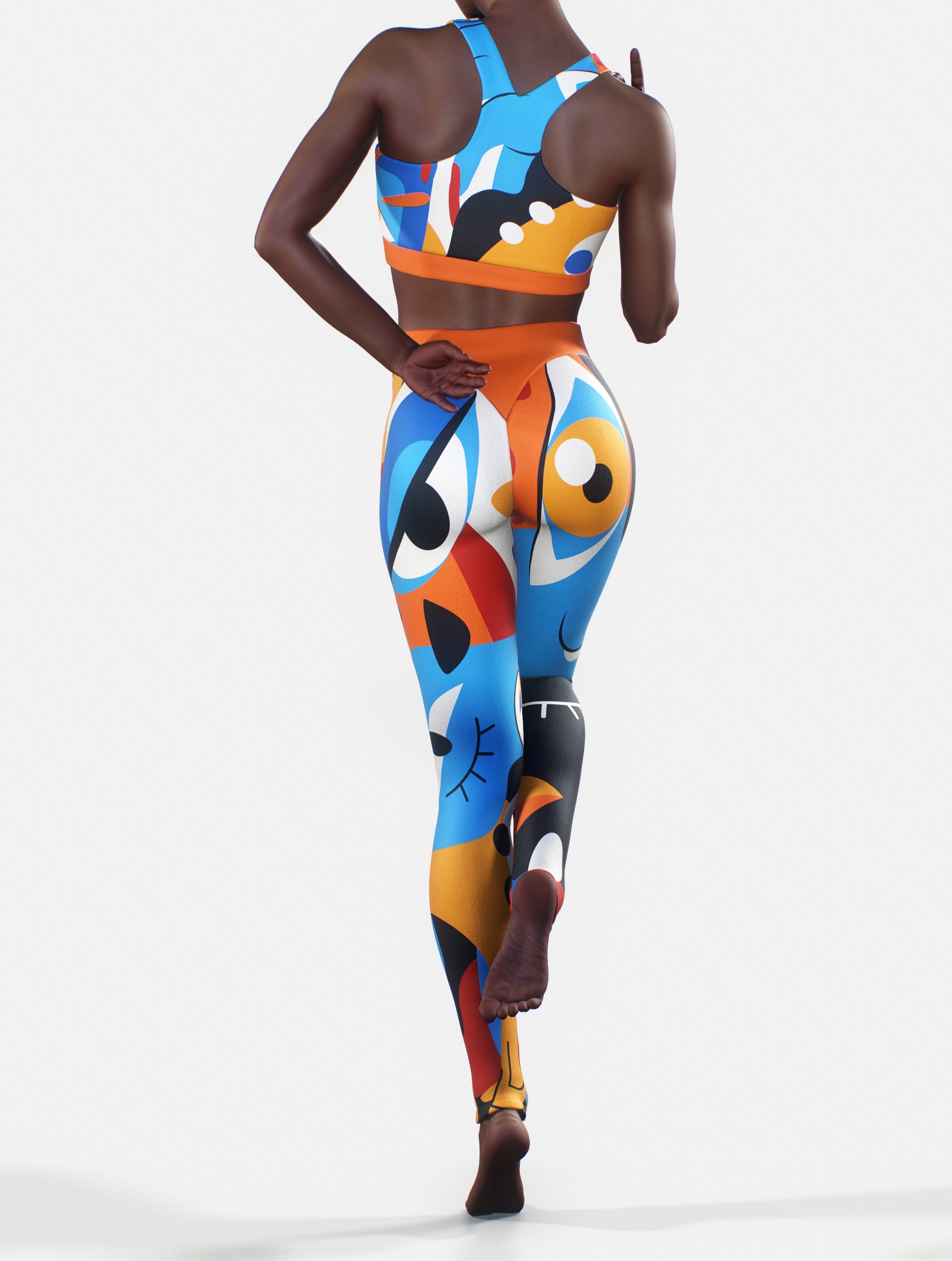 Modern Abstract Tights