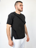Outline Futuristic Black T-Shirt