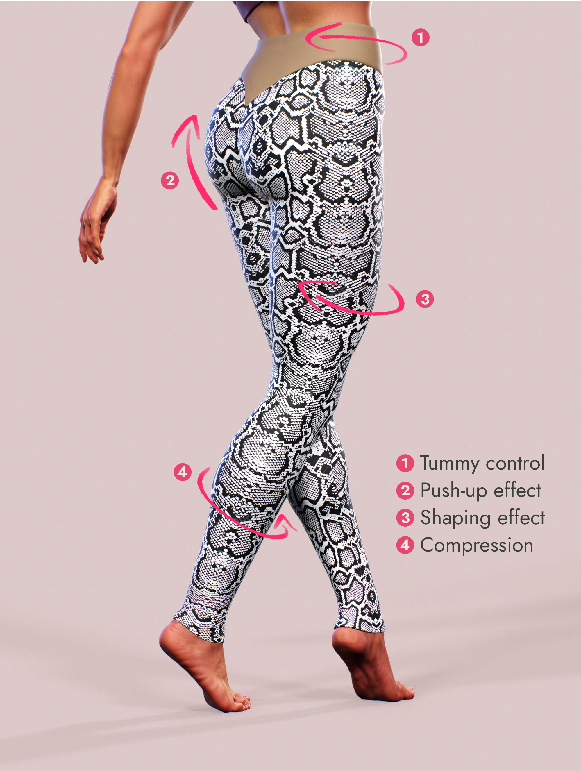 Butterfly Athletic Compression Tights Women Trendy Sexy Leggings
