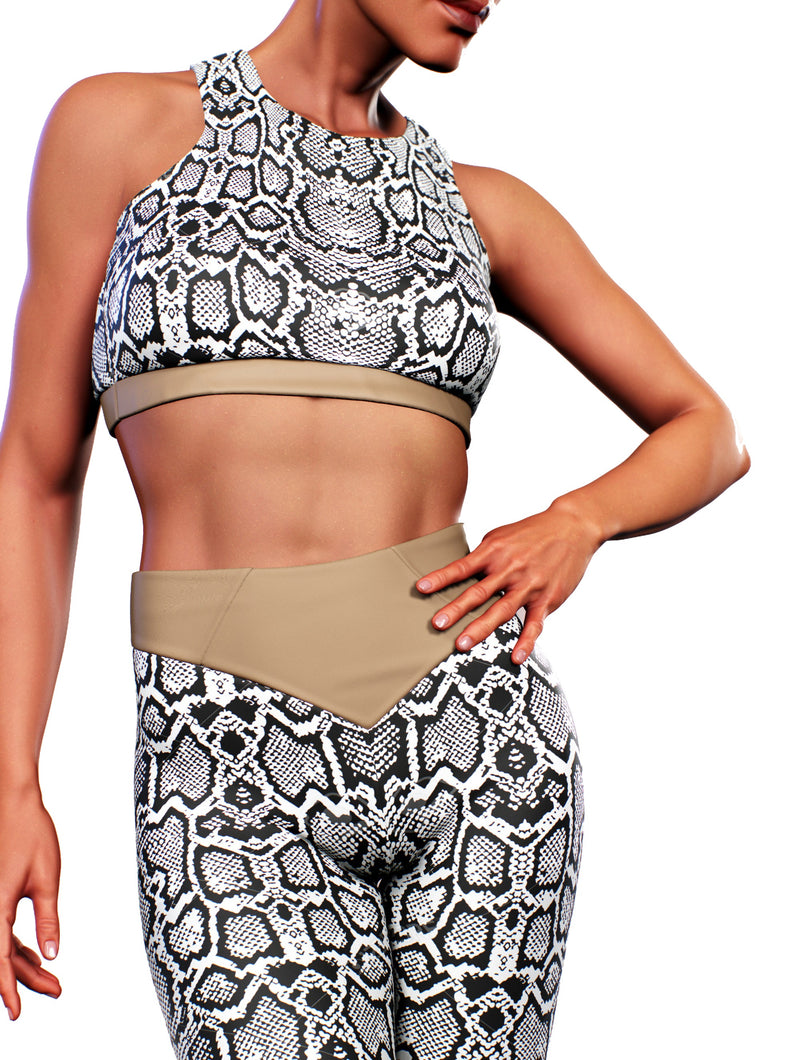 Albino Python Sports Bra-Sports bra-bootysculpted