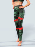 Anegada Palm Leggings-High waisted leggings-bootysculpted