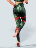 Anegada Palm Leggings-High waisted leggings-bootysculpted