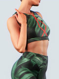 Anegada Palm Sports Bra-Sports bra-bootysculpted