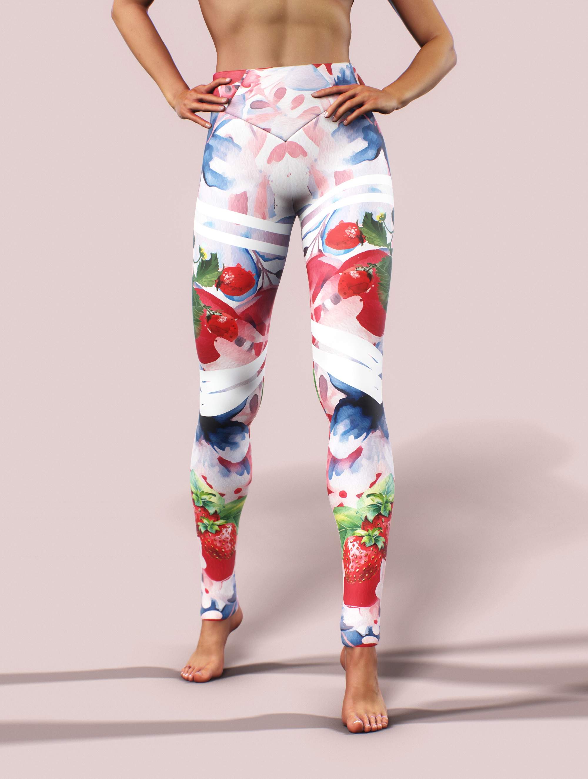 Berry Cream Blend Leggings-High waisted leggings-bootysculpted