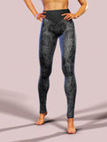 Black Mamba Yoga Pants-High waisted leggings-bootysculpted