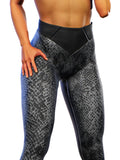 Black Mamba Yoga Pants-High waisted leggings-bootysculpted