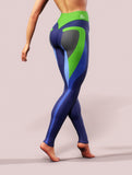 Blue Carbon Leggings-High waisted leggings-bootysculpted