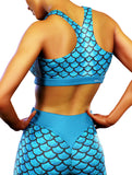 Blue Mermaid Sports Bra-Sports bra-bootysculpted