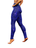 Blue Snakes Party Leggings-High waisted leggings-bootysculpted