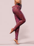Bright Leopard Tights-High waisted leggings-bootysculpted