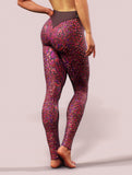 Bright Leopard Tights-High waisted leggings-bootysculpted