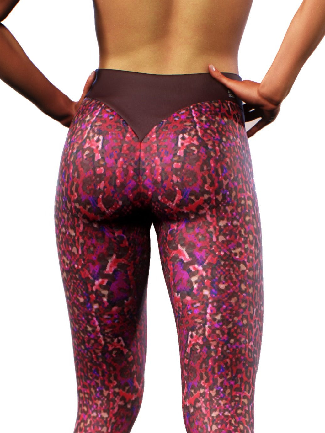 Soft Pink Leopard Leggings Big Cat Pattern Women Activewear Animal Print  Gym Apparel Fitness Clothing Sportswear Stretch Yoga Pants 