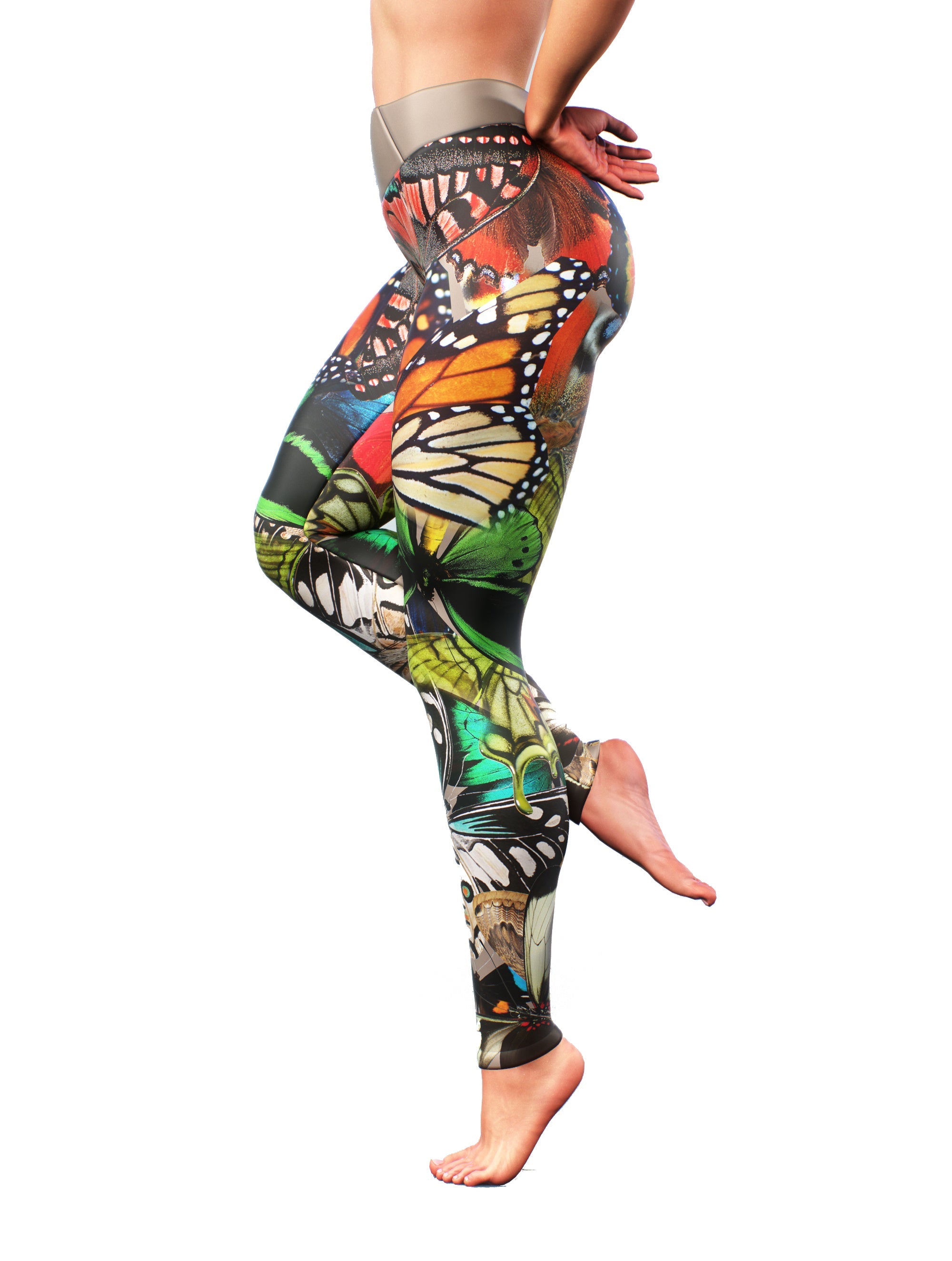 Butterfly Fairytale Leggings, High Waisted Yoga Pants