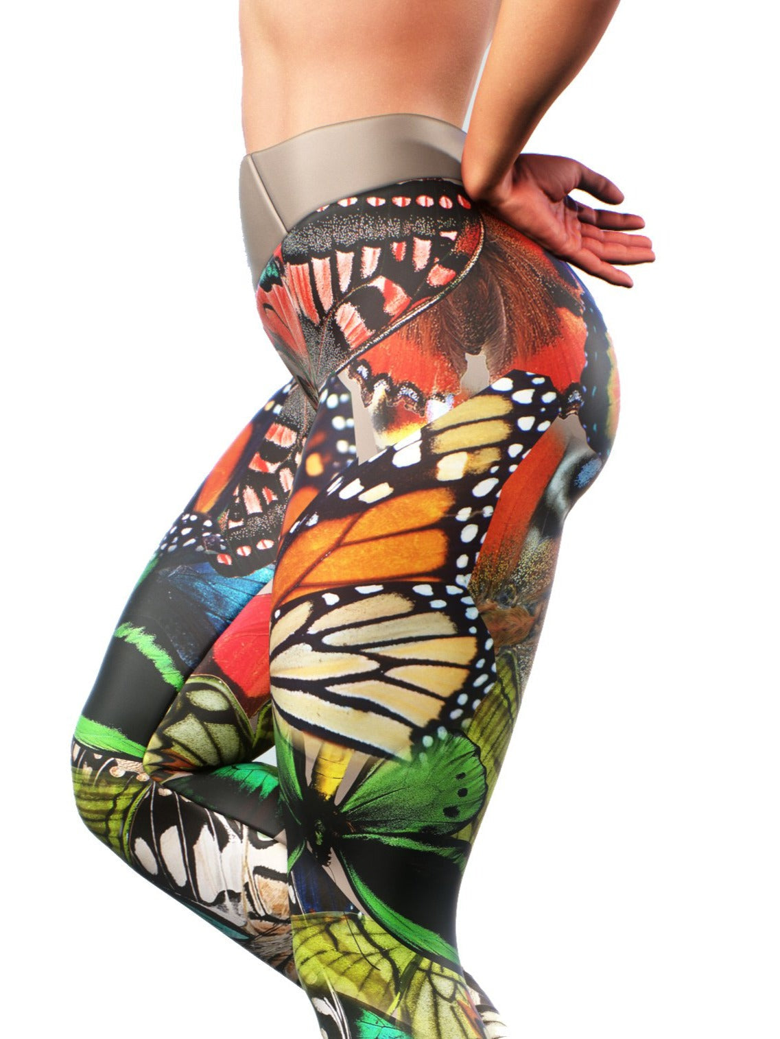 Butterfly Fairytale Leggings, High Waisted Yoga Pants