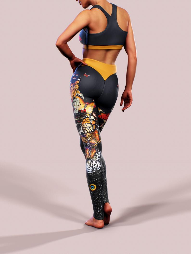 Butterfly Queen Leggings-High waisted leggings-bootysculpted