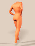 Carrot Orange Bodysuit-unitard-bootysculpted