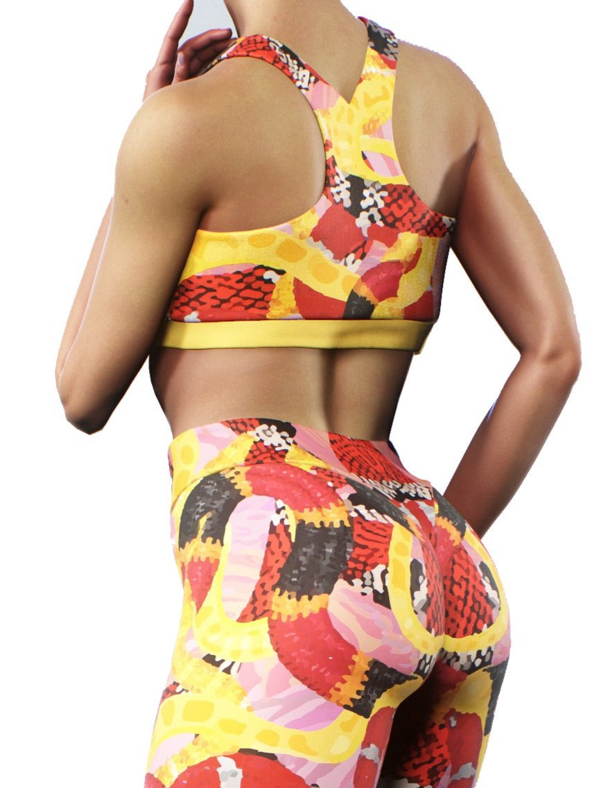 Coral Snakes Sports Bra-Sports bra-bootysculpted