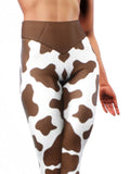 Cowhide Yoga Pants-High waisted leggings-bootysculpted