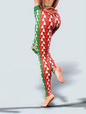 Double Xmas Tree Tights-High waisted leggings-bootysculpted