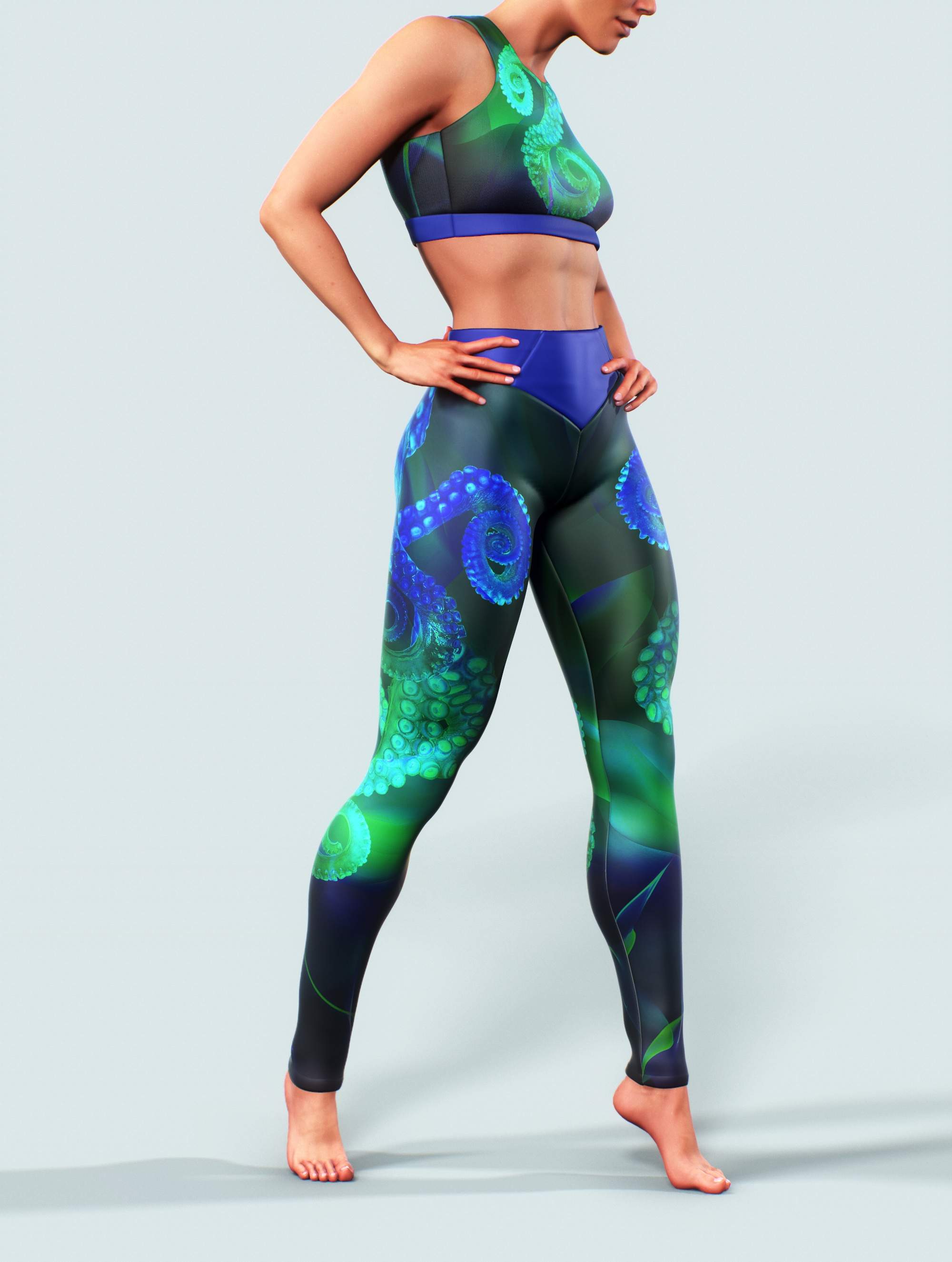 Electric Octopus Activewear Set-Activewear Set-bootysculpted