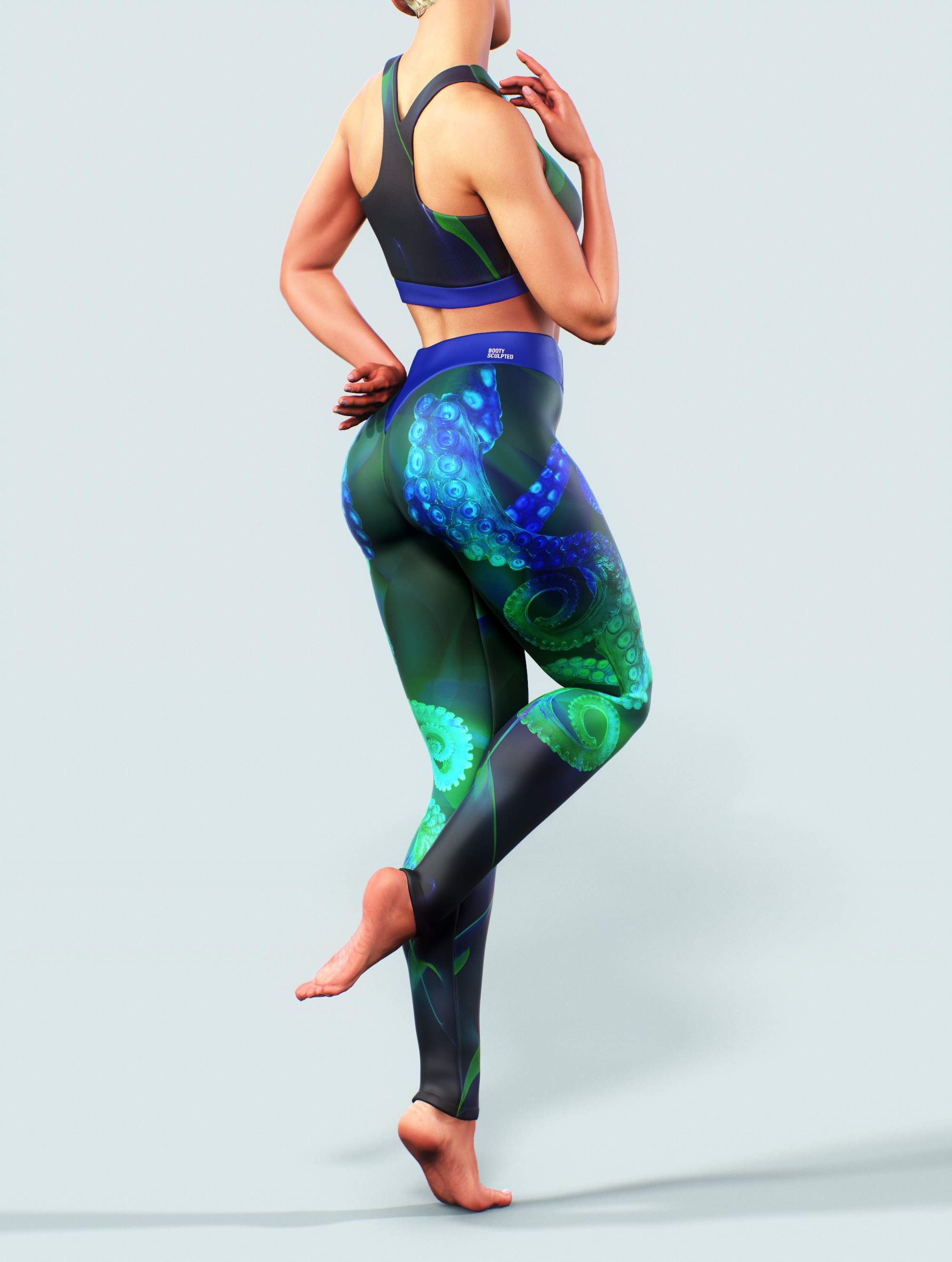 Electric Octopus Sports Bra-Sports bra-bootysculpted