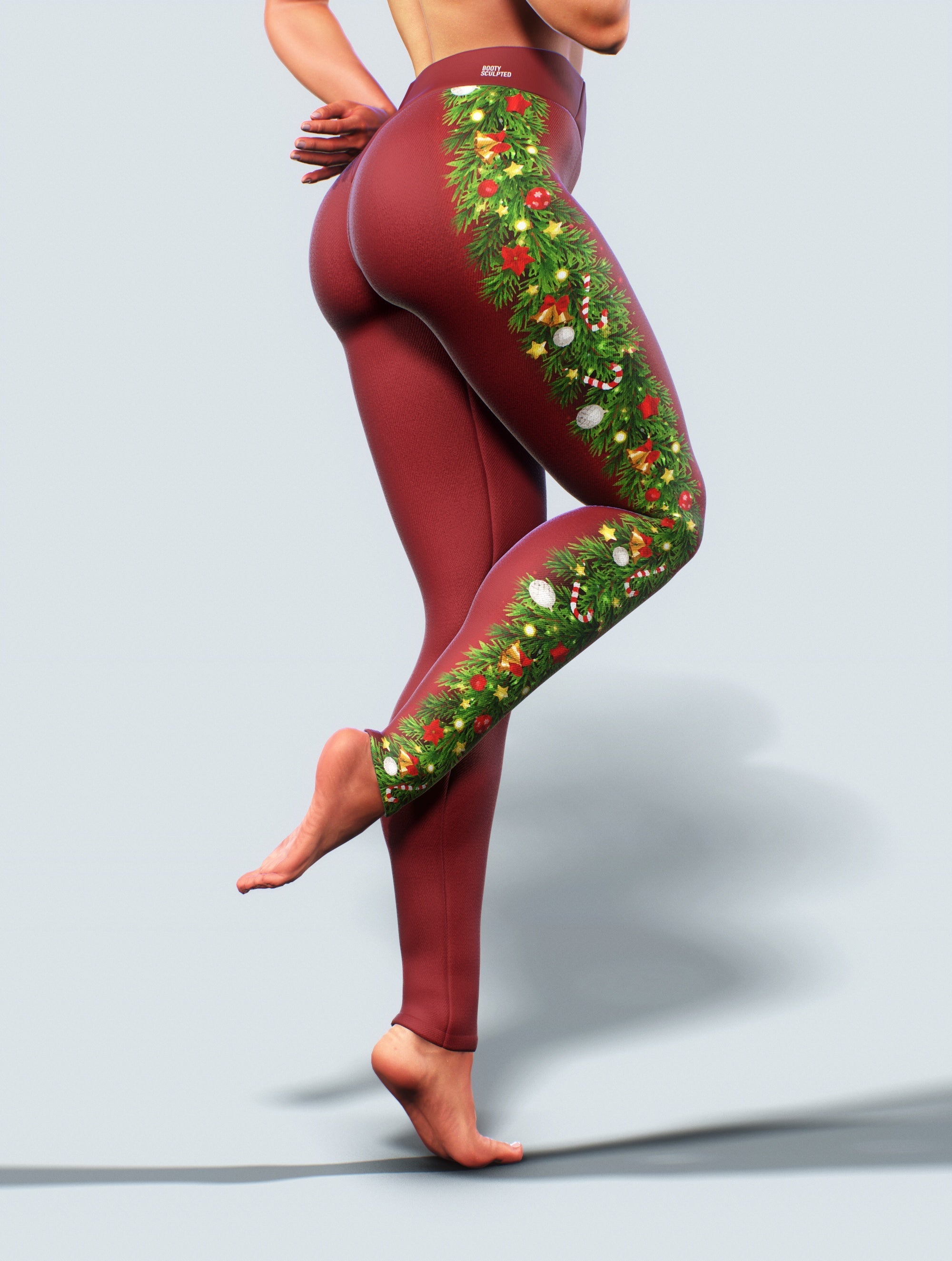 The Burgundy Yoga Tummy Control Legging (up to plus) – BABES