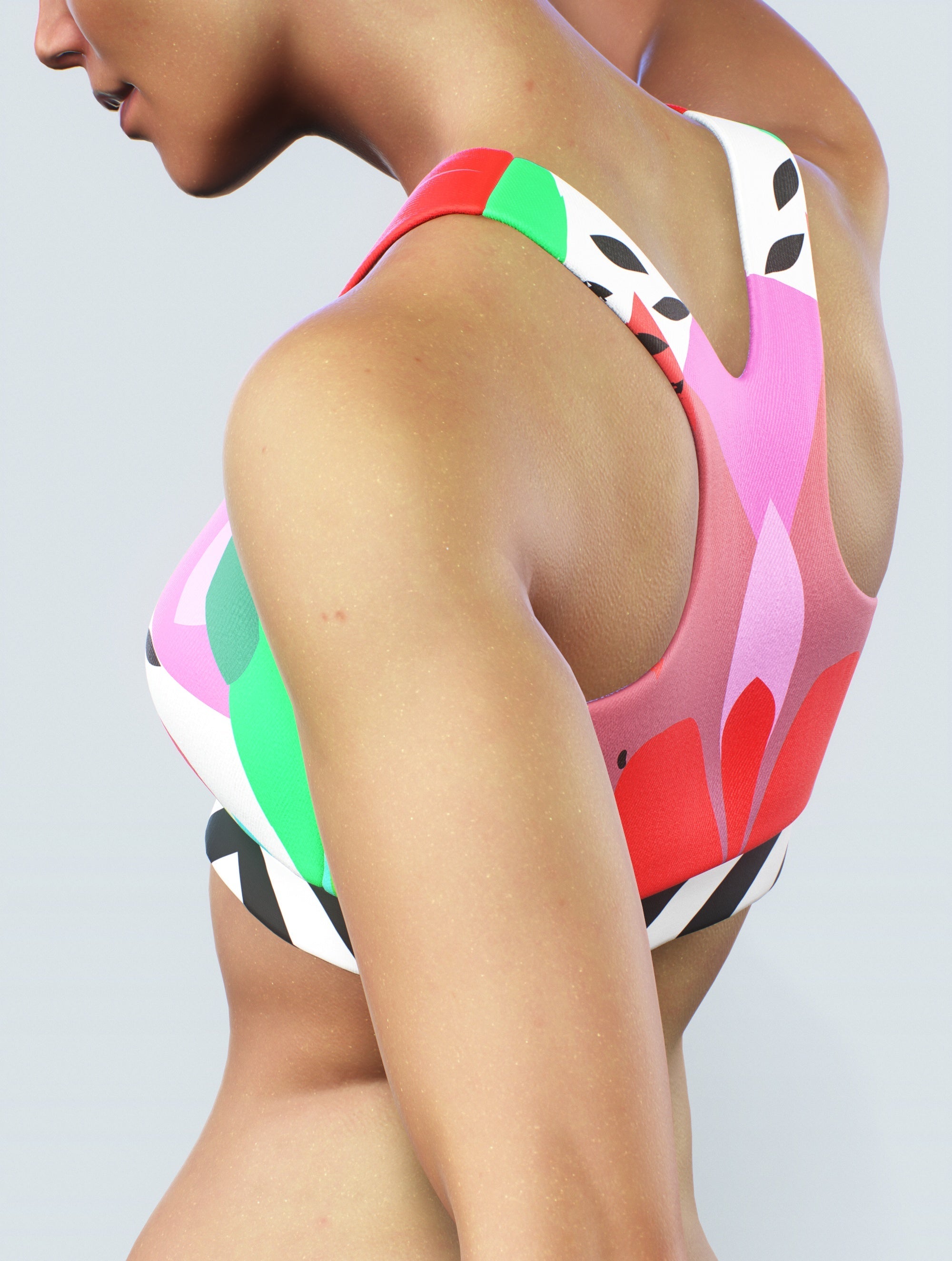 Forest Smoothie Sports Bra-Sports bra-bootysculpted