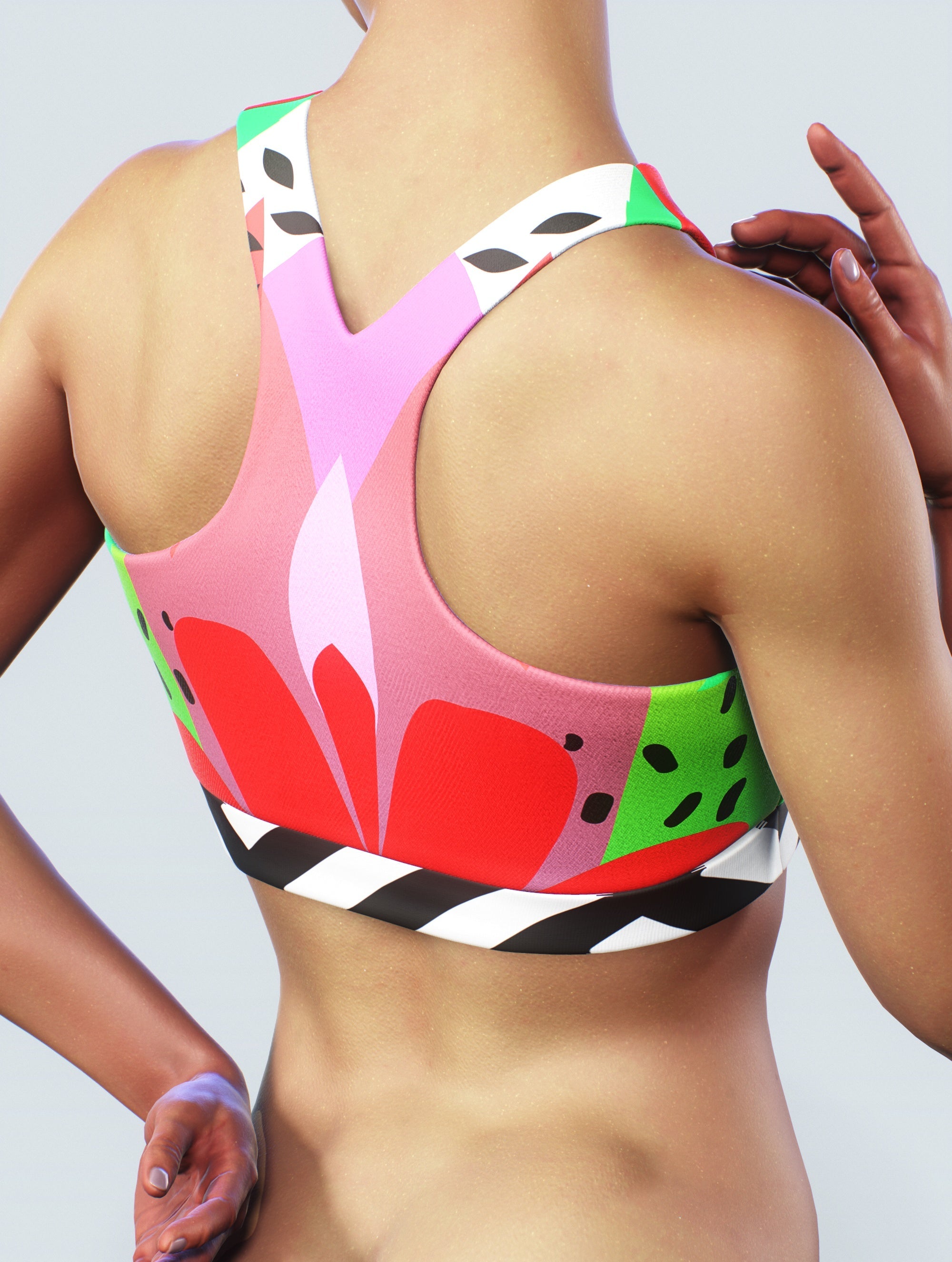 Forest Smoothie Sports Bra-Sports bra-bootysculpted