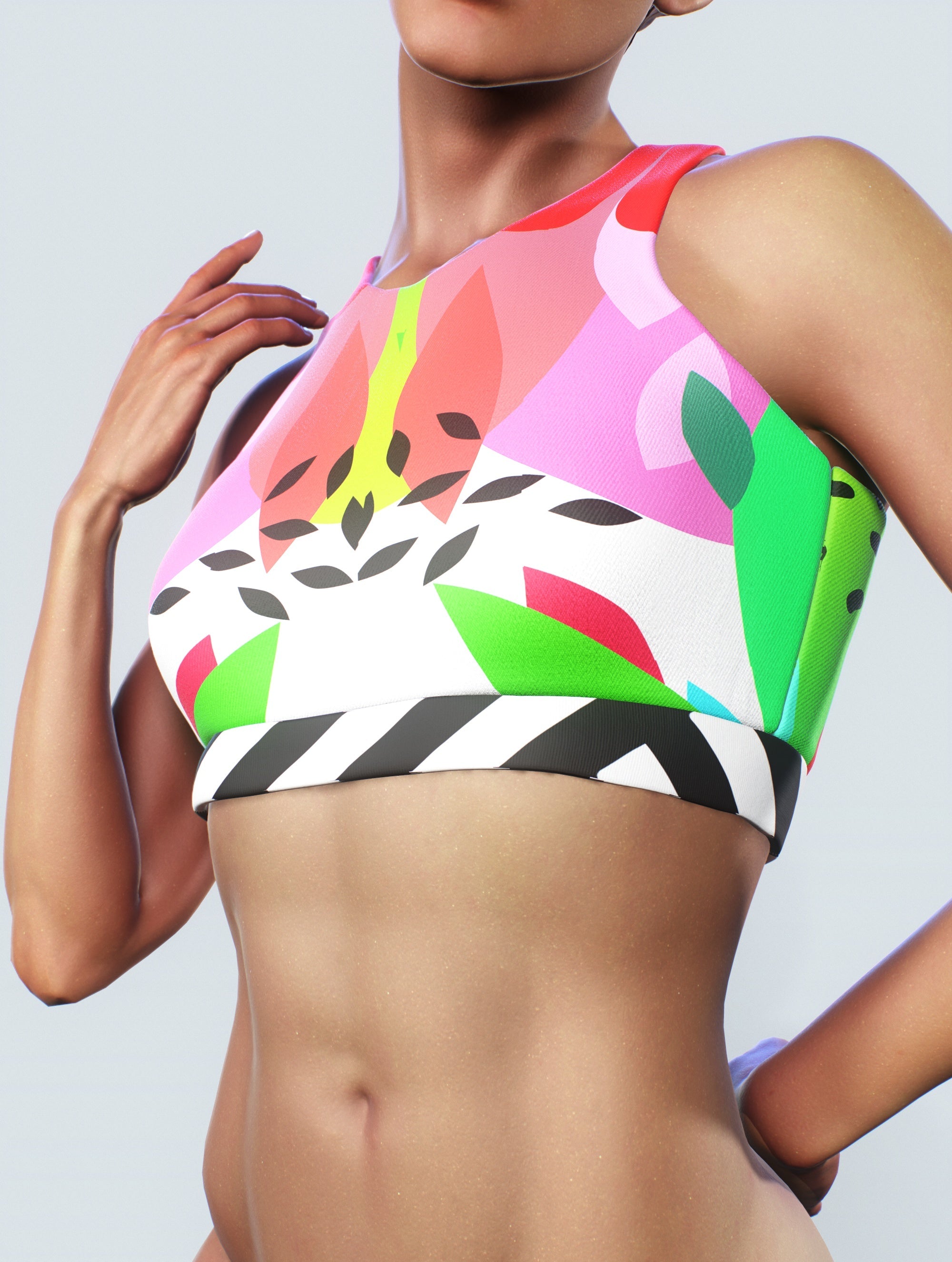 Forest Smoothie Sports Bra-Sports bra-bootysculpted