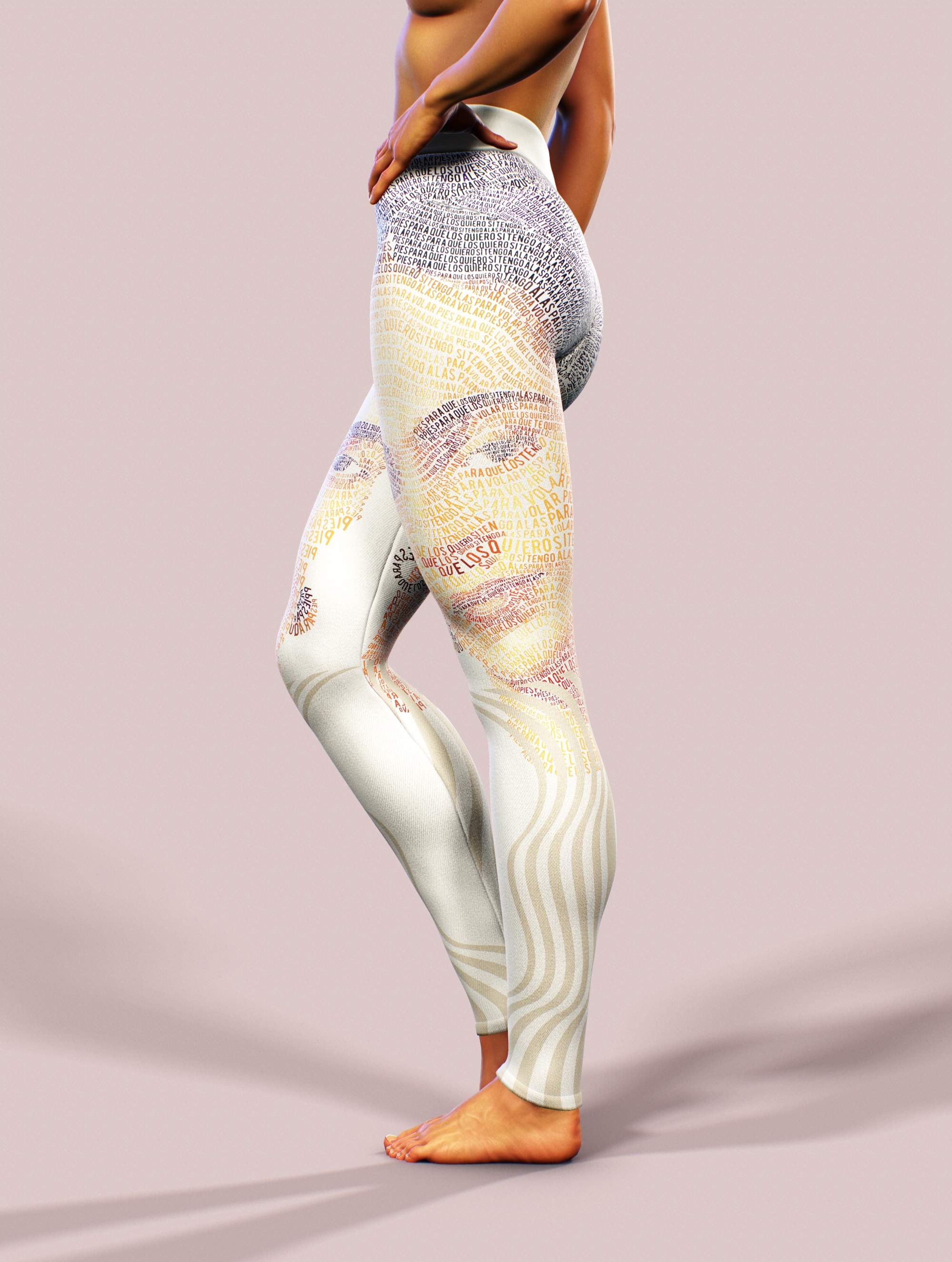 Frida Kahlo High Waisted Leggings, High Waisted Yoga Pants
