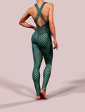 Green Xmas Plaid Bodysuit-unitard-bootysculpted