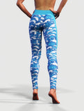 Joyous Ocean Yoga Pants-High waisted leggings-bootysculpted