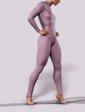 Lavender Long Sleeve Costume-unitard-bootysculpted